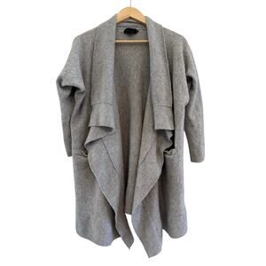 Hatch 100% Cashmere Open Cardigan Womens One Size Lagenlook Minimalist Boho Gray